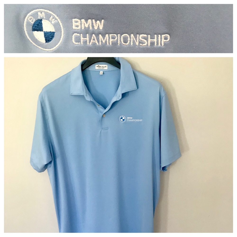 Peter Millar BMW Championship Summer Comfort Light Blue Polo